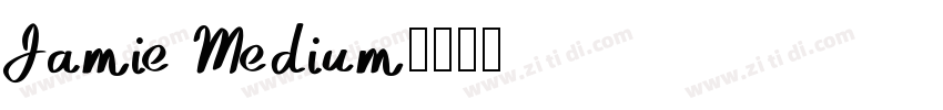 Jamie Medium字体转换